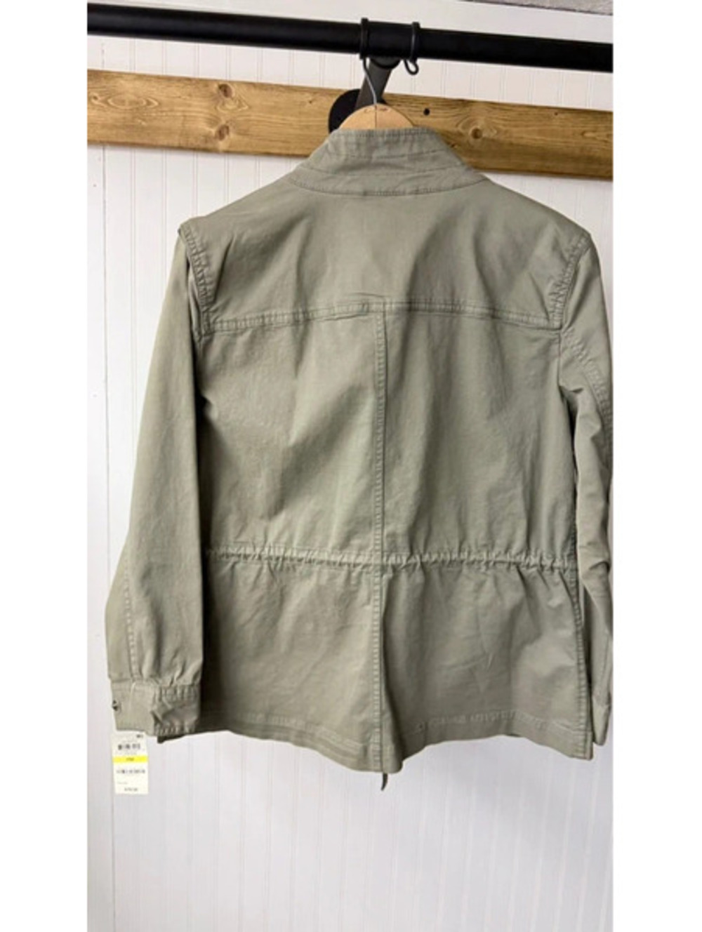 Style & Co. Olive Green Cotton Utility/Field Jacket medium military new - Picture 6 of 8